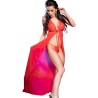cr 3275 babydoll long & string rouge s-m