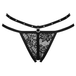string nomade sans crotchless noir