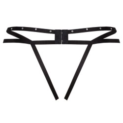 string nomade sans crotchless noir