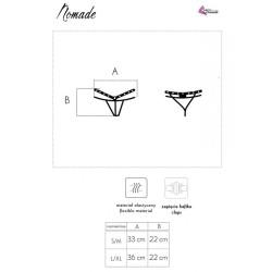string nomade sans crotchless noir