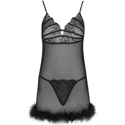 ensemble zerunam babydoll + string noir