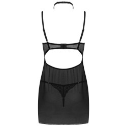 ensemble binella babydoll + thong noir