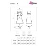ensemble binella babydoll + thong noir