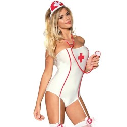 costume dinfirmière sexy avec teddy s-m