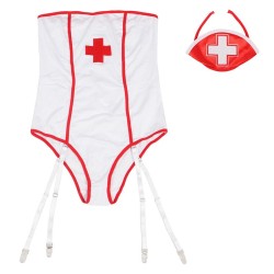 costume dinfirmière sexy avec teddy s-m