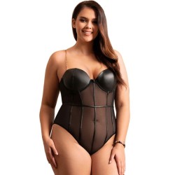 body noir  bretelles chaîne l-xl