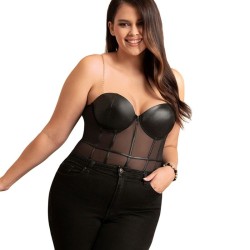 body noir  bretelles chaîne l-xl