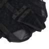 teddy avec jarretière détail poitrine noir s-m