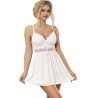 babydoll décolleté en v détail noeud blanc l-xl