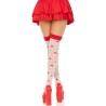 chaussettes hautes champignon rouge-blanc