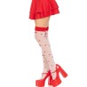 chaussettes hautes champignon rouge-blanc