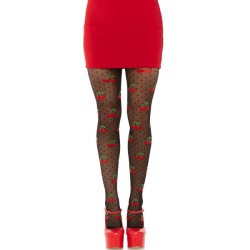 bas taupes cerise noire