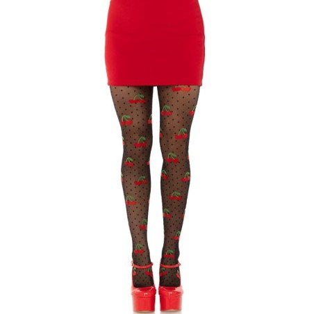 bas taupes cerise noire