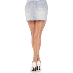 bas au crochet multicolore