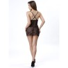 aldana lc 20206 babydoll + string noir s-m