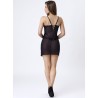 zoe lc 20202 babydoll + string noir l-xl