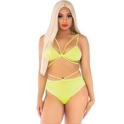 top & culotte jaune avec bretelles