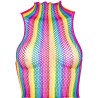 haut en filet multicolore