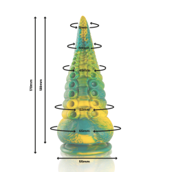 gode tentacle vert cetus petite taille