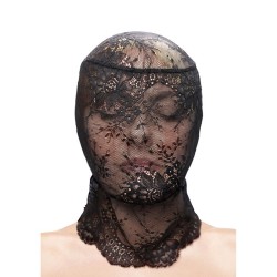 fetish & fashion capuche en dentelle noire