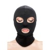 fetish & fashion cagoule yeux et bouche nylon noir