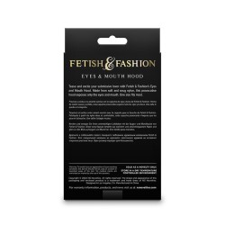 fetish & fashion cagoule yeux et bouche nylon noir