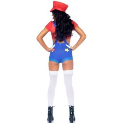 costume sexy mario bros rouge-bleu s