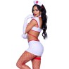 costume infirmière sexy blanc m