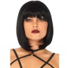 perruque bob courte naturelle noire