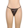 954185 babydoll en dentelle à bretelles réglables noire s-m