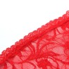 954208 babydoll en dentelle à bretelles réglables rouge s-m