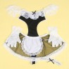 954314 costume de femme sexy noir-blanc l-xl