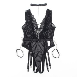 954383 body sexy avec porte-jarretelles noir s-m