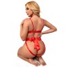 954475 body sexy ajouré avec noeud rouge l-xl