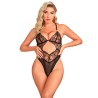 955212 body transparent avec dentelle creuse noire s-m