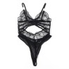 955212 body transparent avec dentelle creuse noire s-m