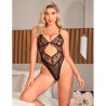 955212 body transparent avec dentelle creuse noire s-m