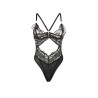 955229 body transparent avec dentelle creuse noir l-xl