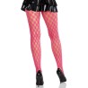 collants en dentelle avec illets rose fluo