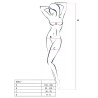femme bs017 bodystocking noir taille unique