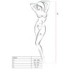 femme bs019 bodystocking blanc taille unique