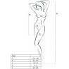 femme bs027 bodystocking style robe noir taille unique