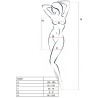 femme bs027 bodystocking blanc style robe taille unique