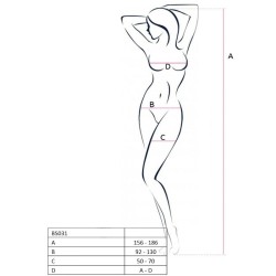 femme bs031 bodystocking noir taille unique
