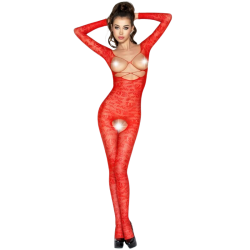 femme bs031 bodystocking rouge taille unique