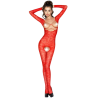 femme bs031 bodystocking rouge taille unique