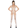 femme bs034 bodystocking blanc taille unique