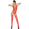 femme bs034 bodystocking rouge taille unique