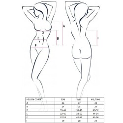 femme hellen corset noir taille l-xl