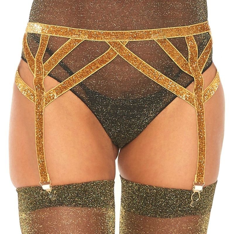 porte-jarretelles élastique lurex taille unique porte-jarretelles élastique lurex taille unique